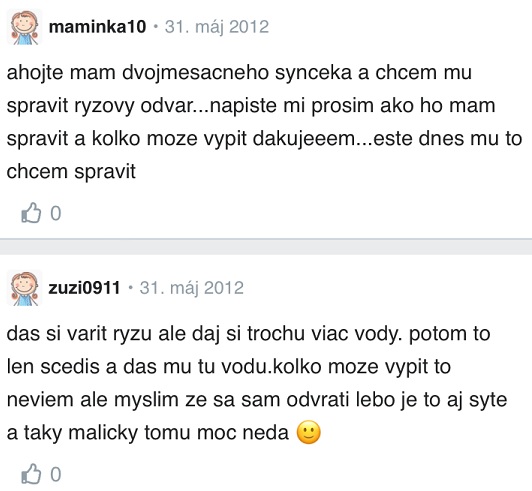 Ryžový odvar na hnačku diskusia Modrykonik