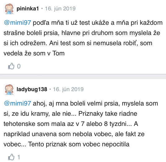 Je bolesť bradaviek príznak tehotenstva? diskusia Modrykonik