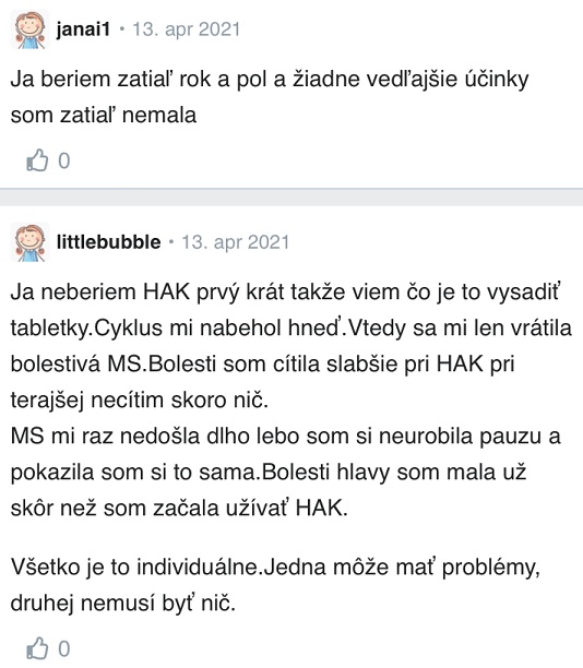 Má antikoncepcia vedľajšie účinky? diskusia Modrykonik