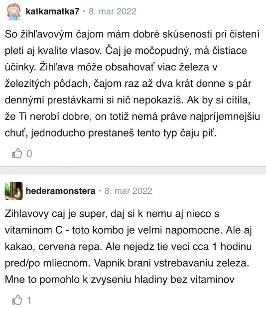 Žihľavový čaj v tehotenstve diskusia Modrykonik